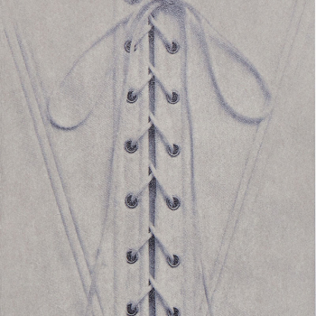 Nuuna, Notebook, Graphic S, Finesse laced flex cover from smooth bonded leather minidots pages, schwarz-grau, detail